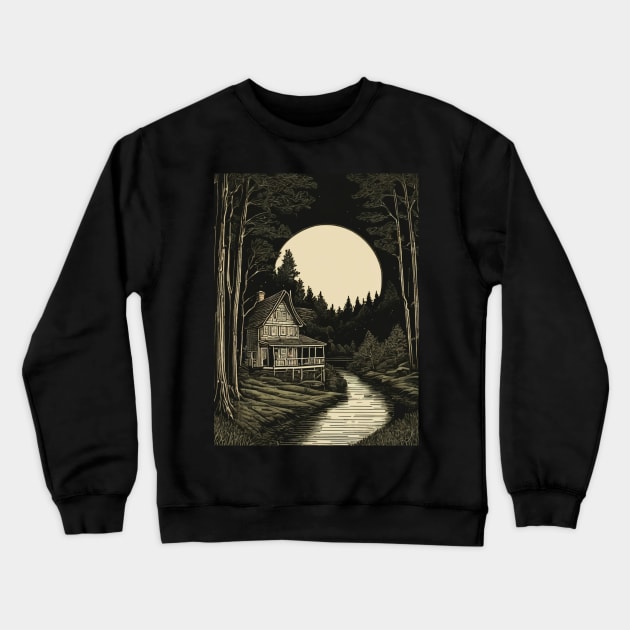 Spooky Cottage Crewneck Sweatshirt by Free Spirits & Hippies